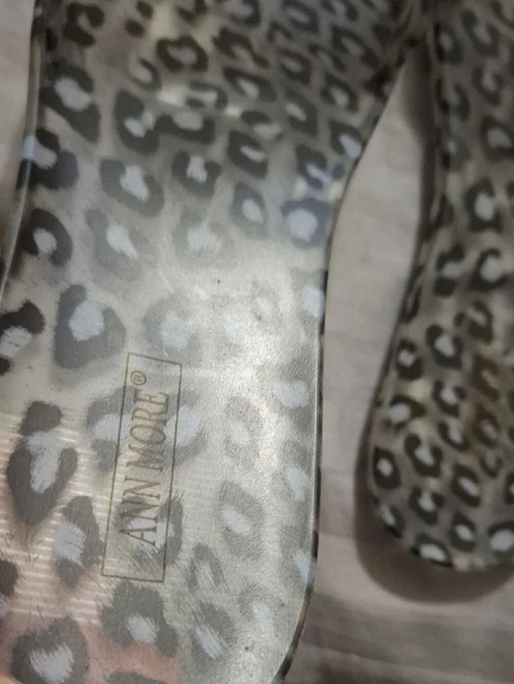 Leopard Print Clear Slide Sandals - Women's Animal Print